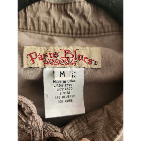 Y2k Paris Blues Suede Grunge Jacket M - Picture 6 of 7
